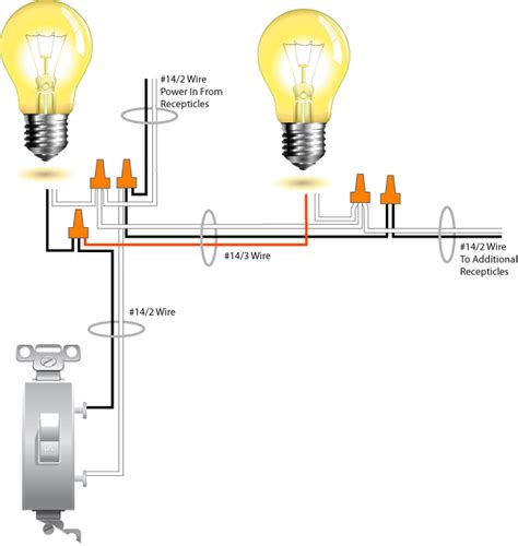 two lights one switch wiring diagram 